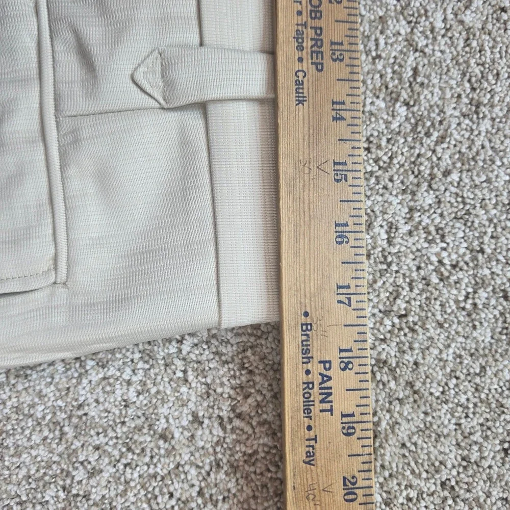 NEW Patrini Couture Dress Pants Mens 36x32 Cream Textured Western Retro Formal